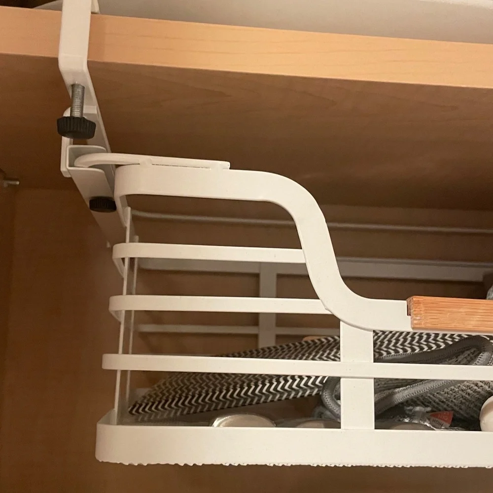 Under Cupboard Wire Basket Storage